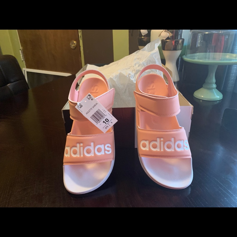Adidas Adilette Sandals/Dust Pink/Cloud White